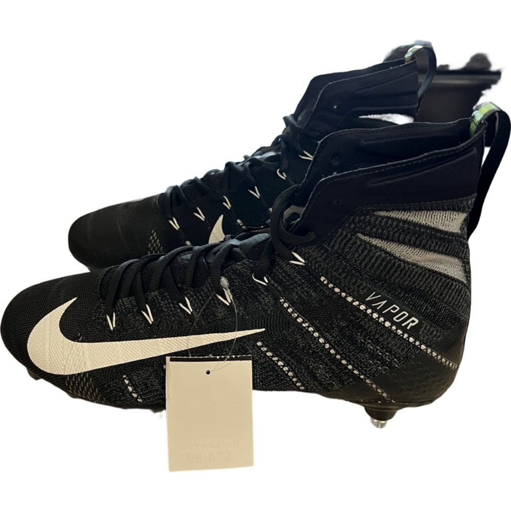 NIKE VAPOR Untouchable 3 Eli FlyKnit Black Men’s Football 12 Cleats AH7408-001